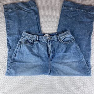LOFT Denim Blue Wide Leg Jeans